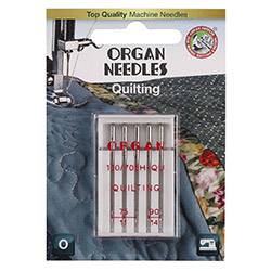ORGAN NEEDLES QUILTING 130/705H QU № 75-90/5 Для тканей, текстиля