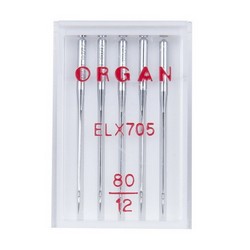 Игла бытовая хромированная № 90 в блистере по 5 шт. ORGAN NEEDLES CHROMIUM ELX705 CR № 90/5 (5486090BL) Бытовые насосы