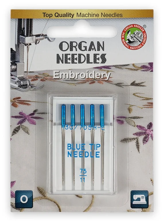 Игла бытовая для вышивания № 75 в упаковке ECO PACKS по 5 шт. ORGAN NEEDLES EMBROIDERY 130/705H EB № 75/5 (5970075) Бытовые насосы