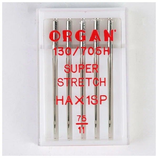 ORGAN NEEDLES SUPER STRETCH HAX1SP № 75/5 Аппараты для сварки линолеума, ПВХ-тканей, кровельных материалов